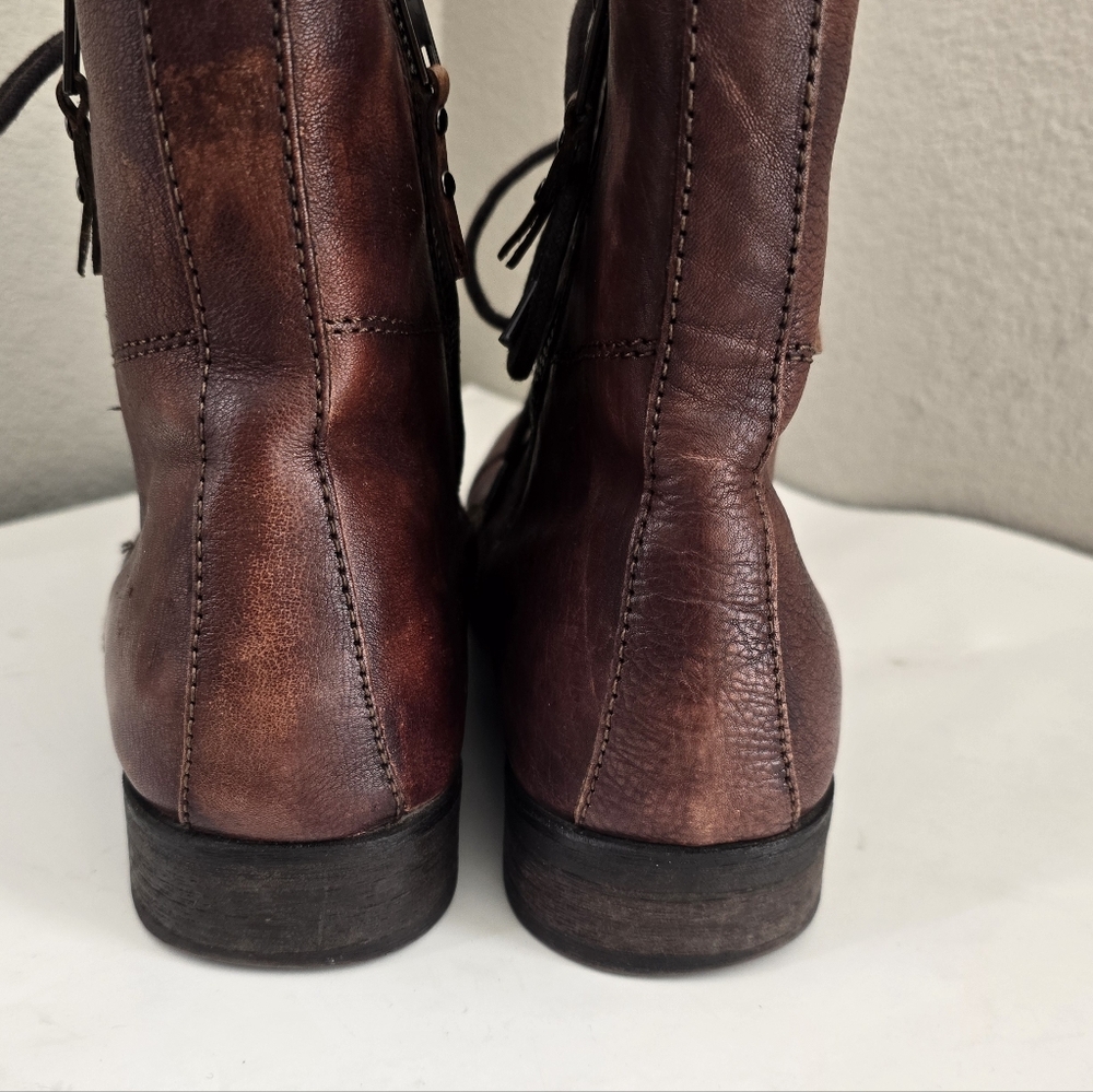 Kenneth Cole Cap Toe Boots HIT MEN Men's 9M Brown Leather - Picture 5 of 7